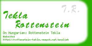 tekla rottenstein business card
